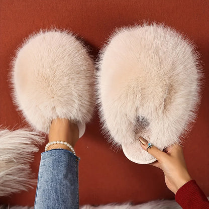 - Fluffy Plush Slippers