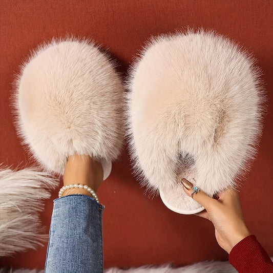 - Fluffy Plush Slippers