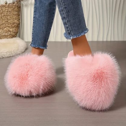 - Fluffy Plush Slippers