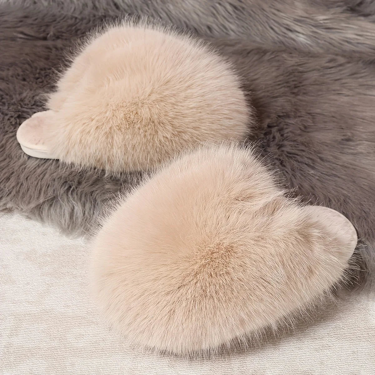 - Fluffy Plush Slippers