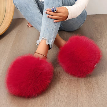 - Fluffy Plush Slippers