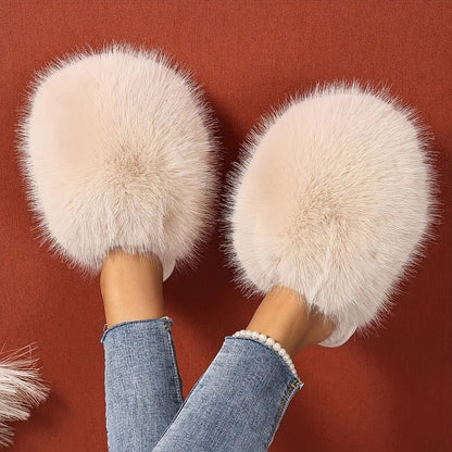 - Fluffy Plush Slippers