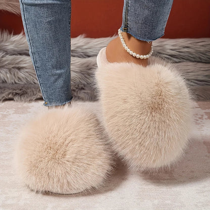 - Fluffy Plush Slippers