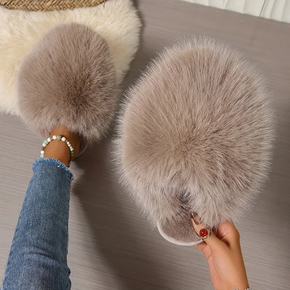 - Fluffy Plush Slippers